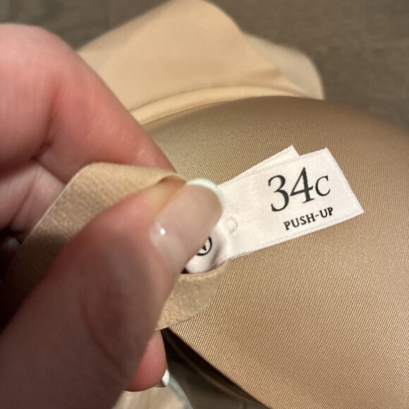Victoria’s Secret New bare invisible solutions push up bra Nude Beige 34C - Picture 9 of 9